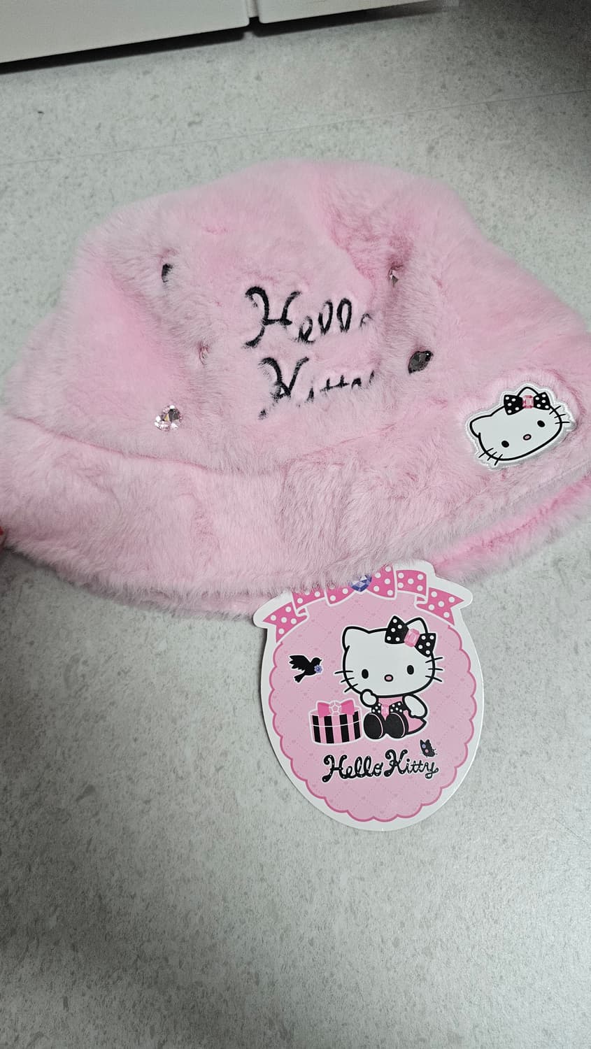 미니소 헬로키티모자 핑크 상품이미지2