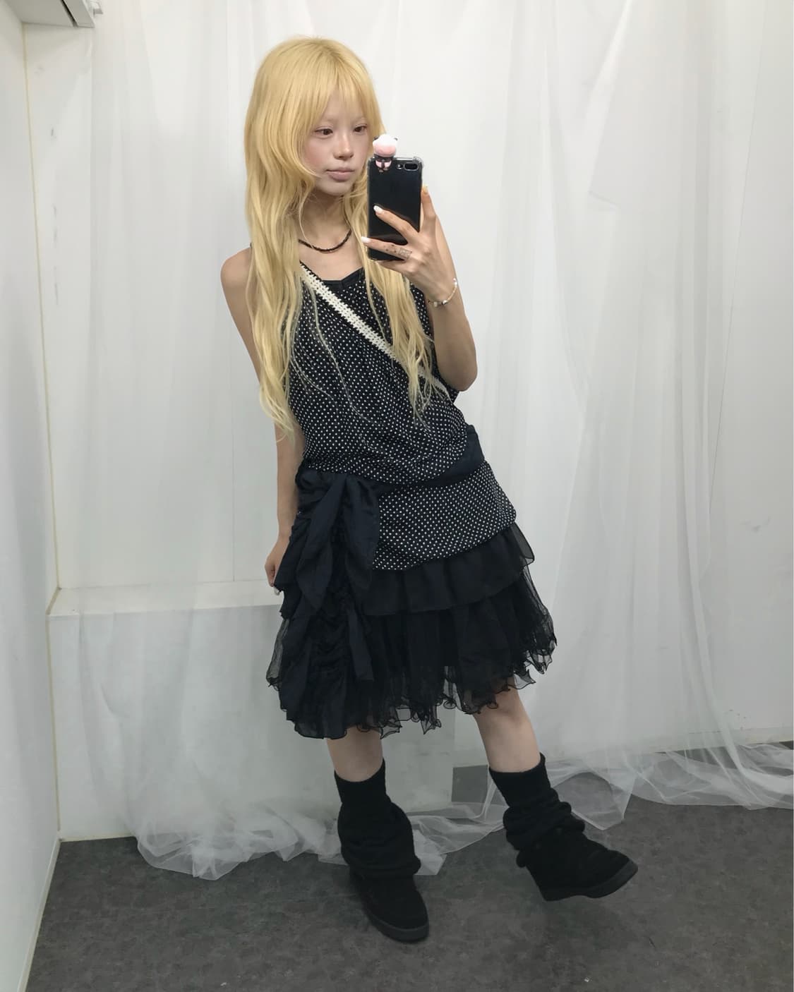 𝜗𝜚도트 쉬폰 블랙 페어리 코디 set 𝜗𝜚 상품이미지3