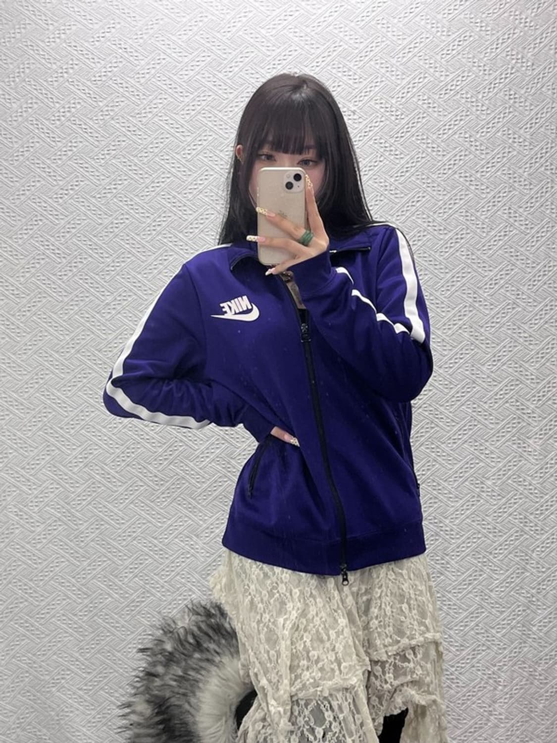 나이키 올드스쿨 레트로 딥퍼플 져지 집업 100 C09609 상품이미지2