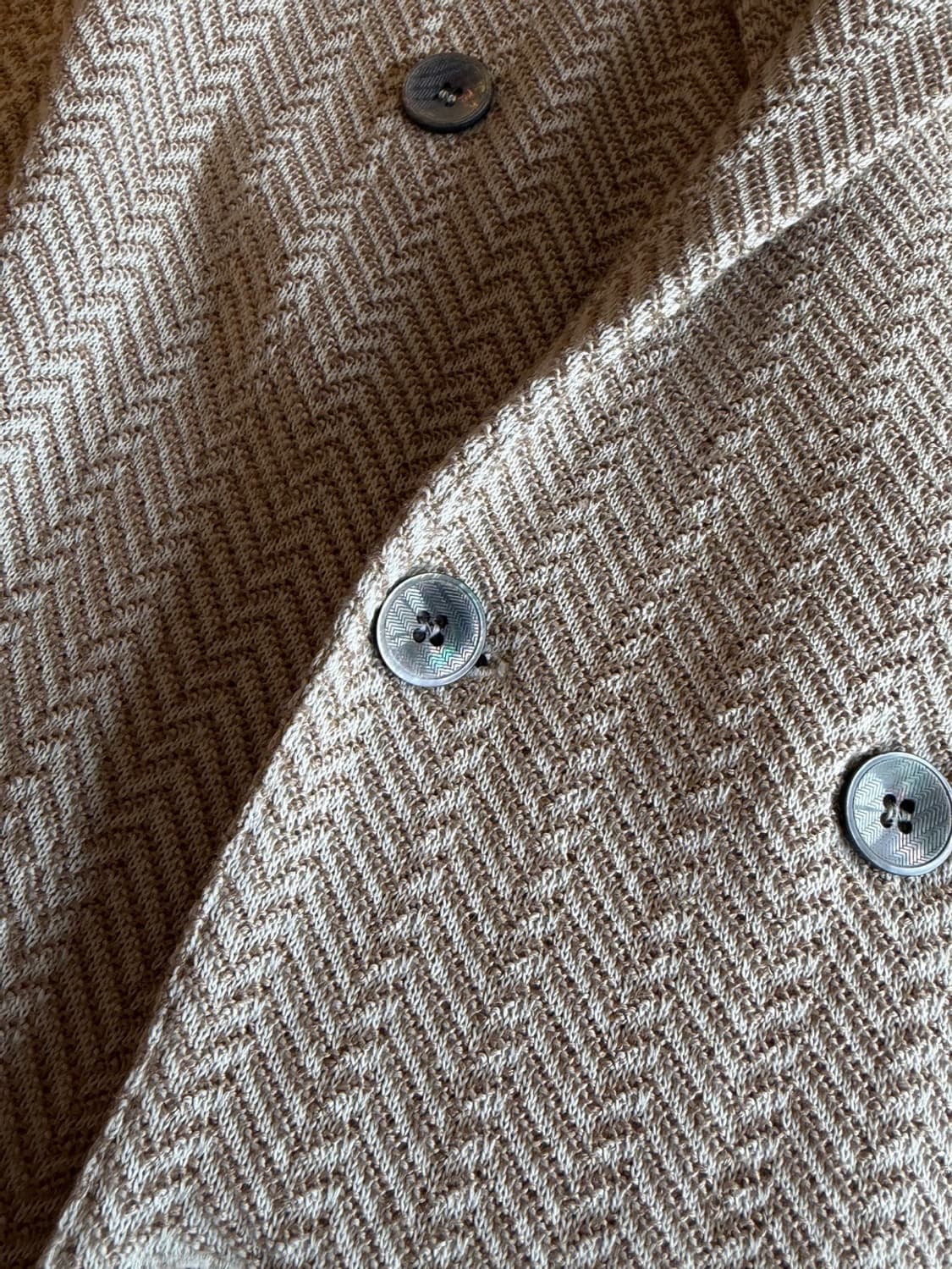 라르디니 리넨 실크 더블 브레스티드 자켓 100 상품이미지2