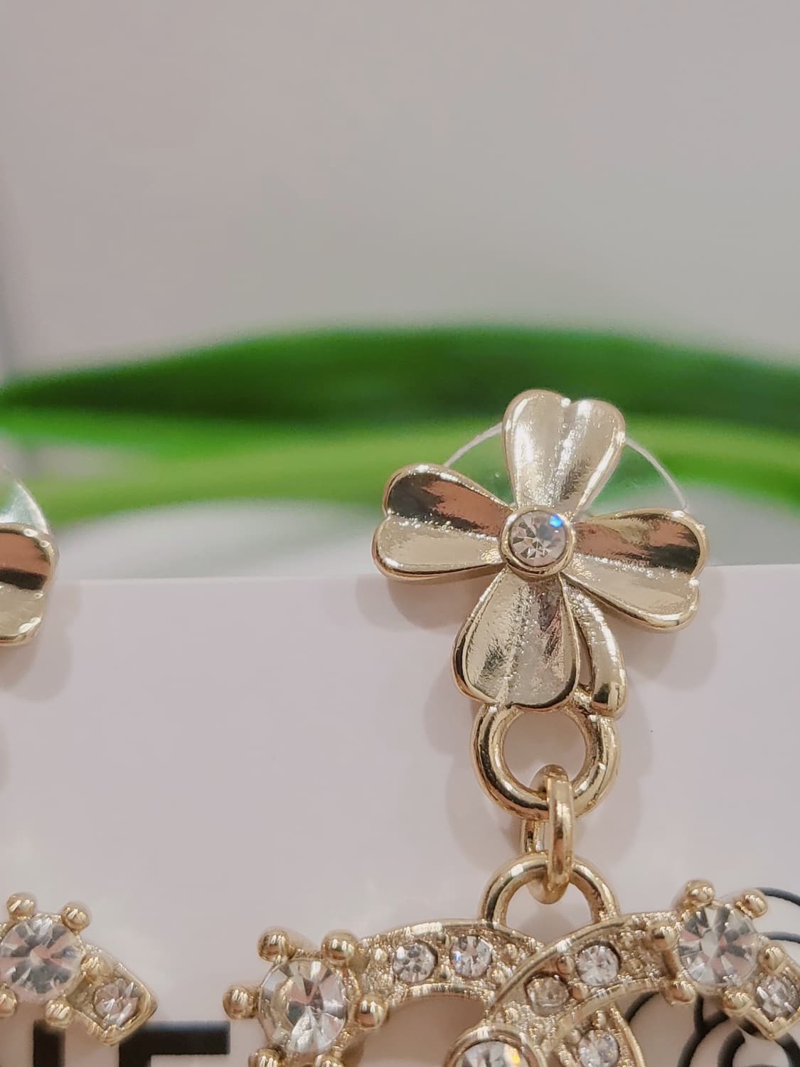 샤넬 cc로고 크리스탈 귀걸이 업사이클링 상품이미지4