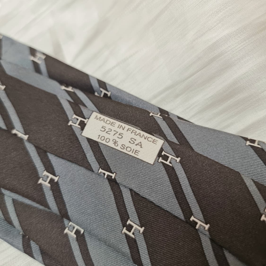 에르메스 H모노그램 실크100% 넥타이 (상태양호/드라이완료) 상품이미지3