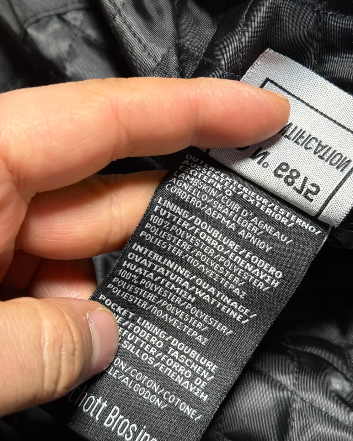 쇼트 램스킨 타입 MA-1 봄버자켓 L 상품이미지6