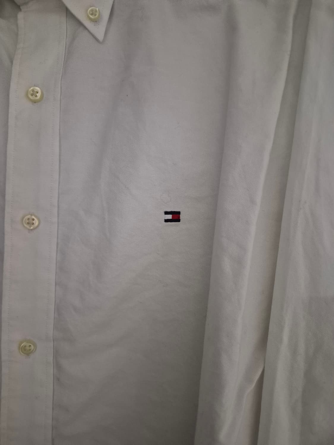 타미 힐피거 화이트 옥스포드 셔츠 (남녀공용) 상품이미지9