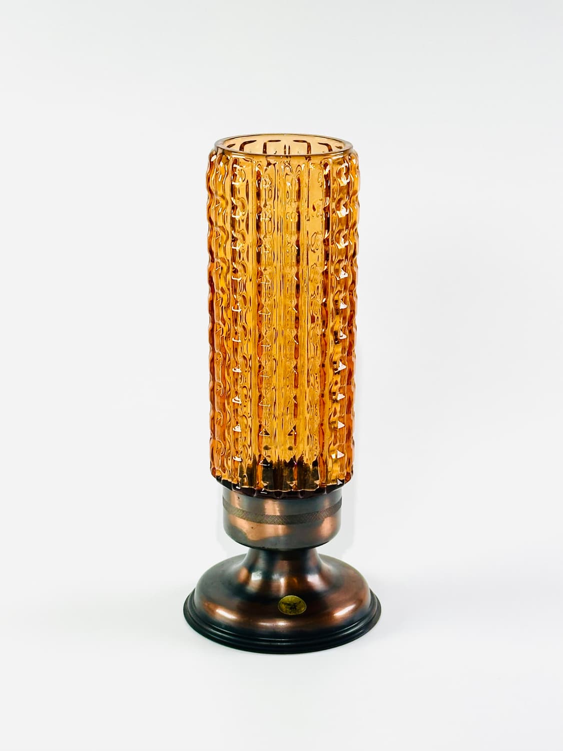 일본 빈티지 앰버 글라스 캔들 홀더  상품이미지3