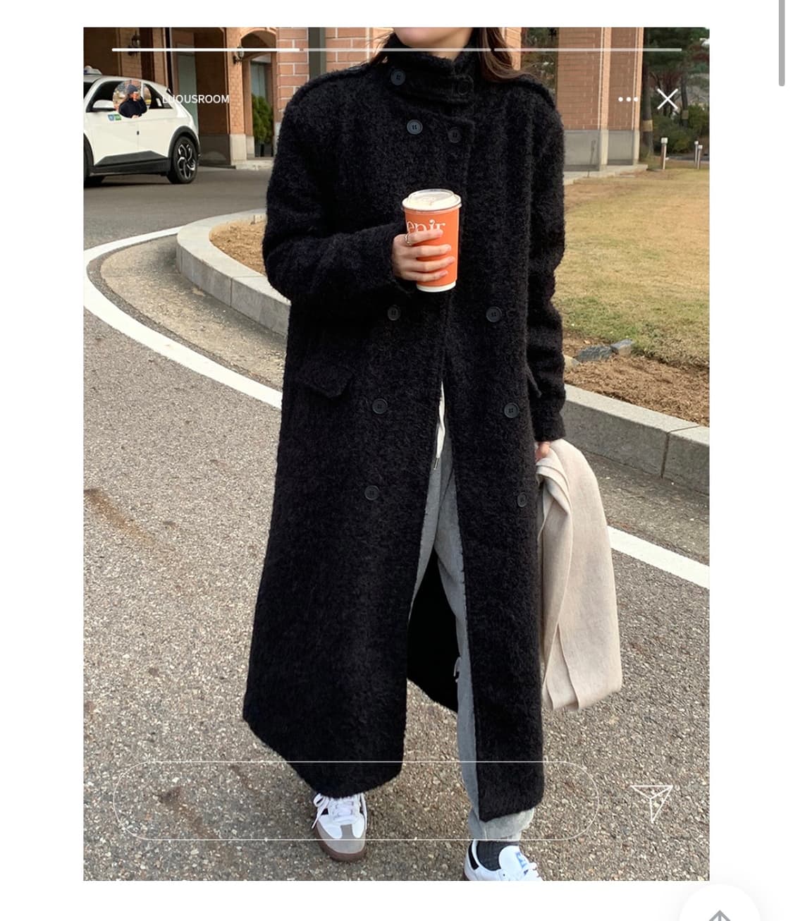 양털 롱코트 상품이미지1