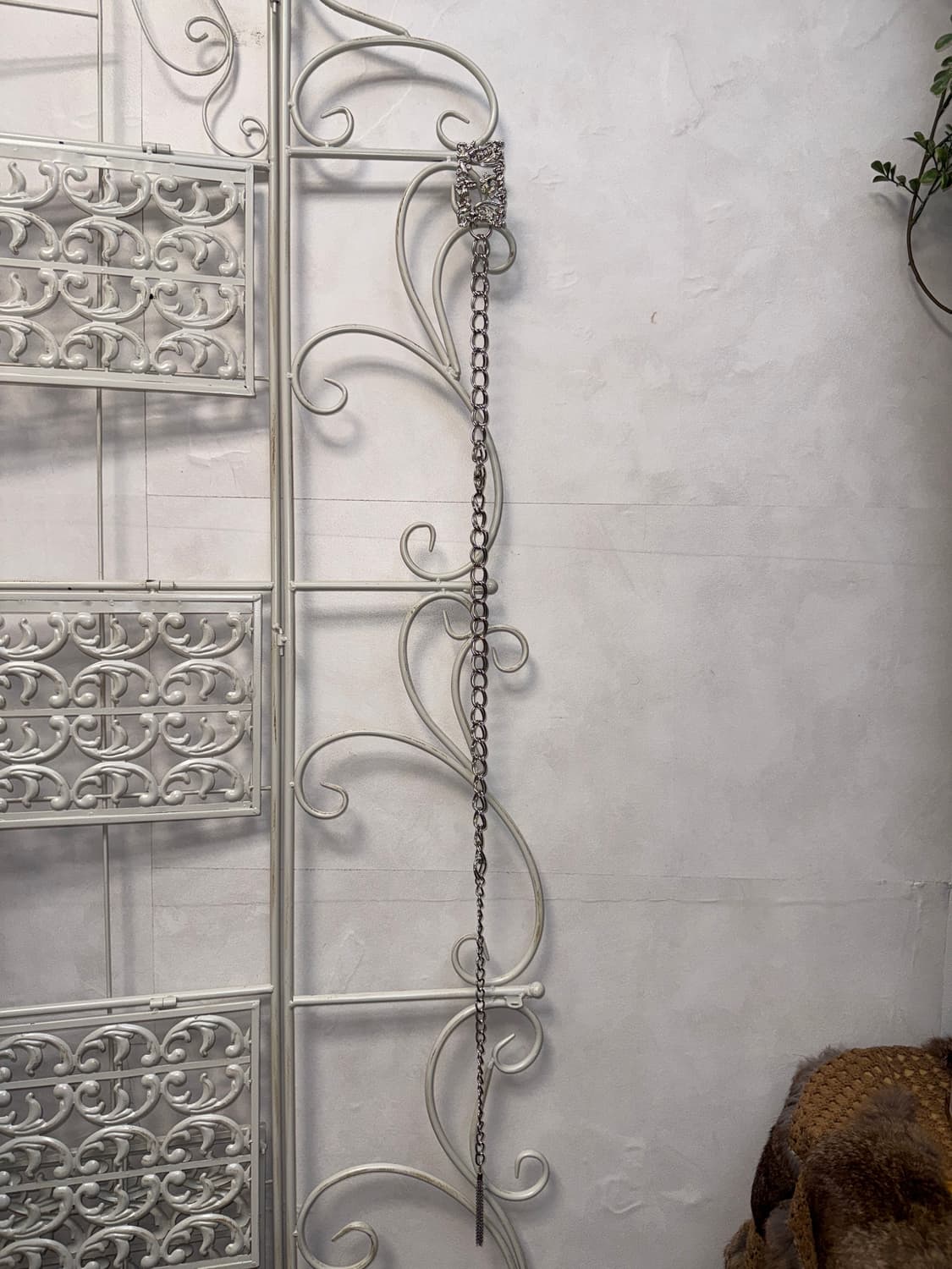 Silver oriental floral square cubic belt 상품이미지4