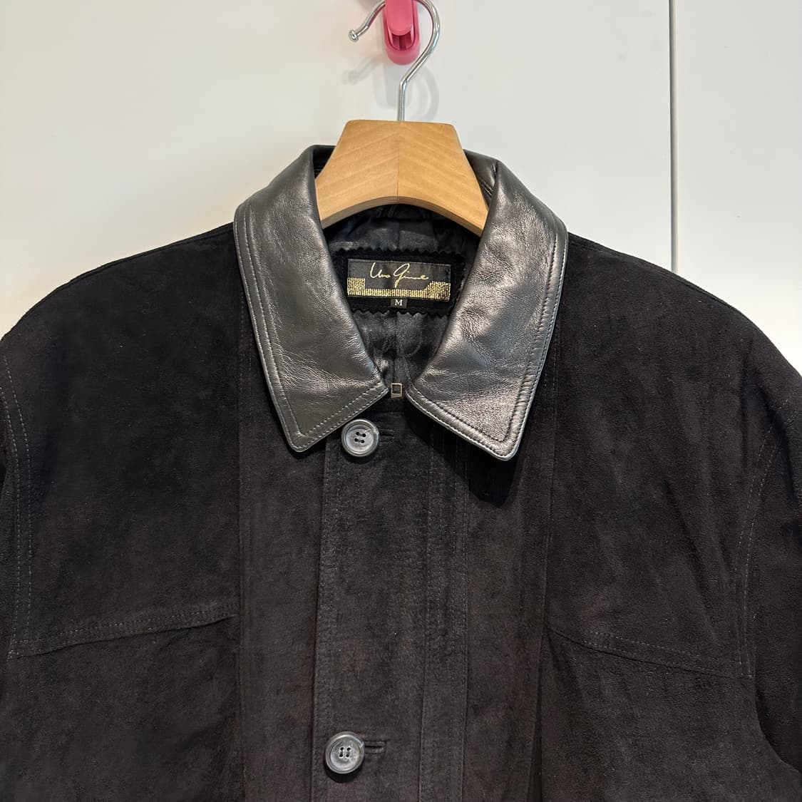 이태리 메이드 스웨이드 레더카라 카코트 상품이미지2