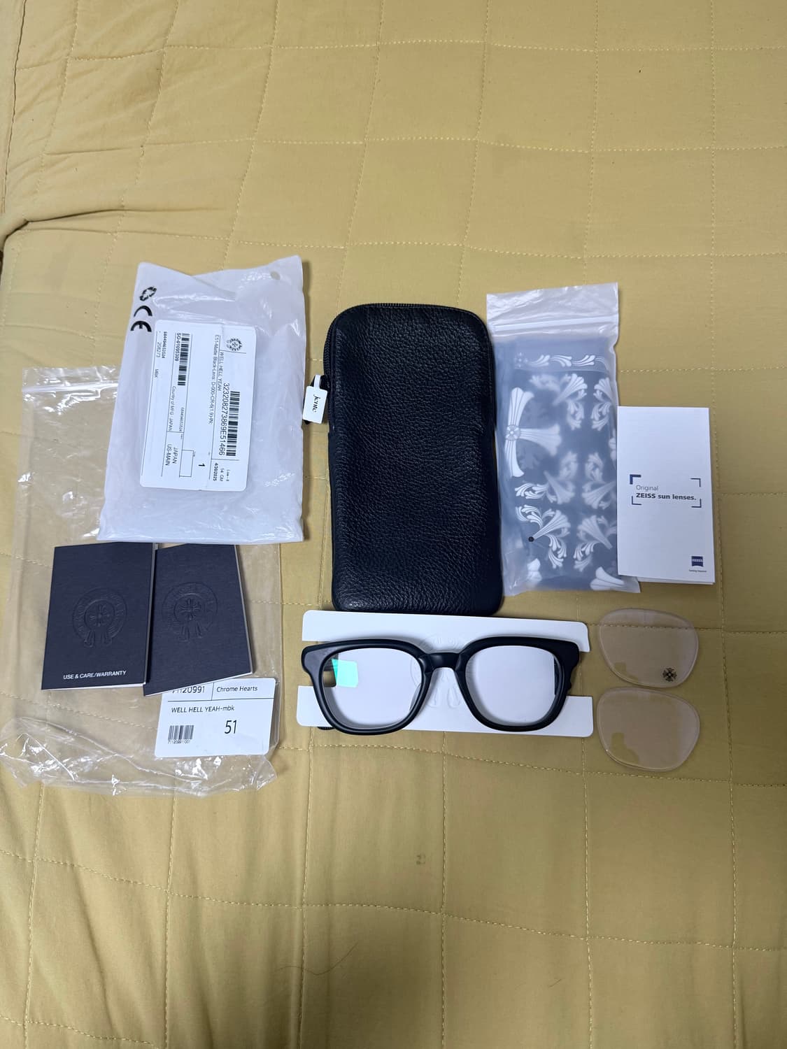 크롬하츠 안경 웰헬예 뿔테 무광 블랙 상품이미지1