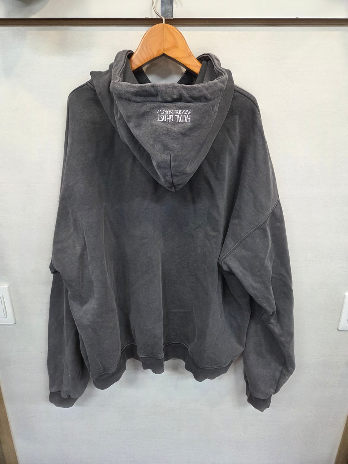 페이탈 고스트 피그먼트 오버핏 후드티 xl 상품이미지2