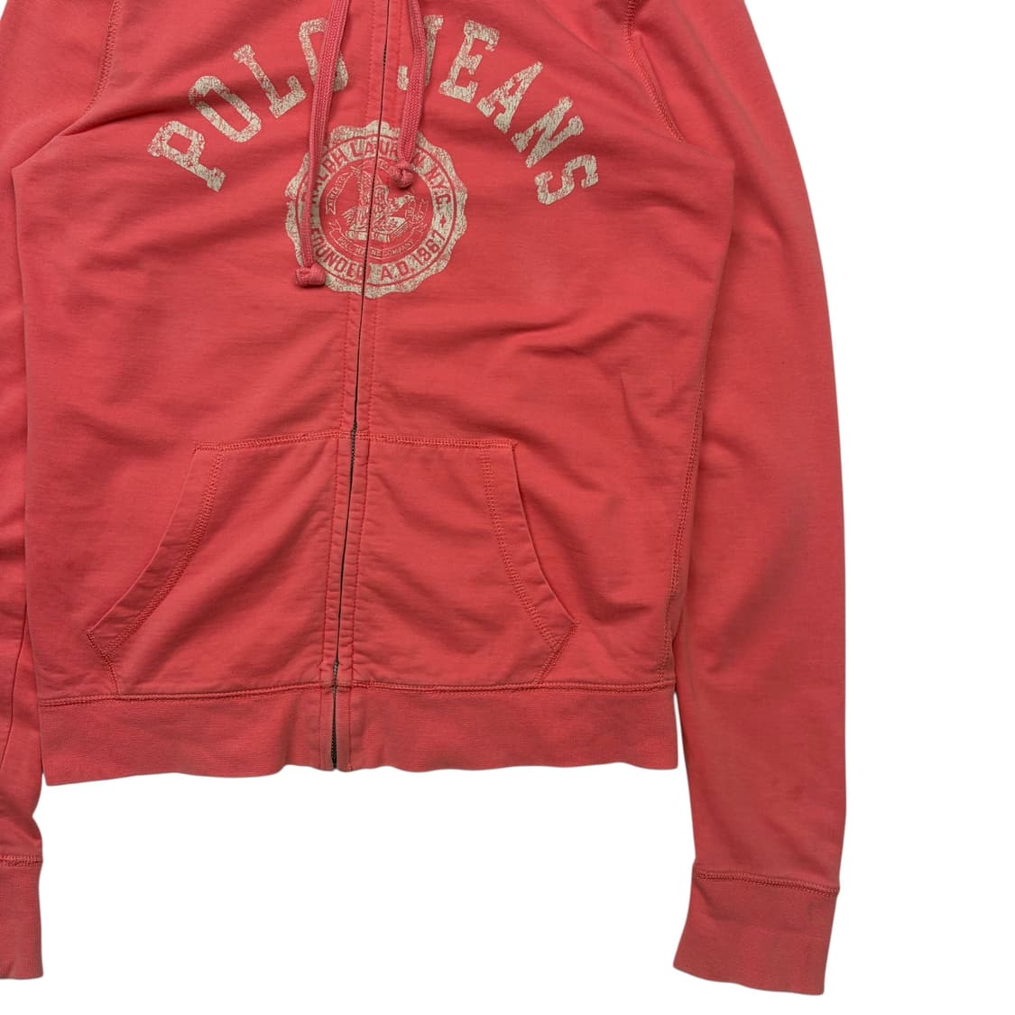 폴로 진스 컴퍼니 라이트 핑크 y2k 후드집업 S 상품이미지3