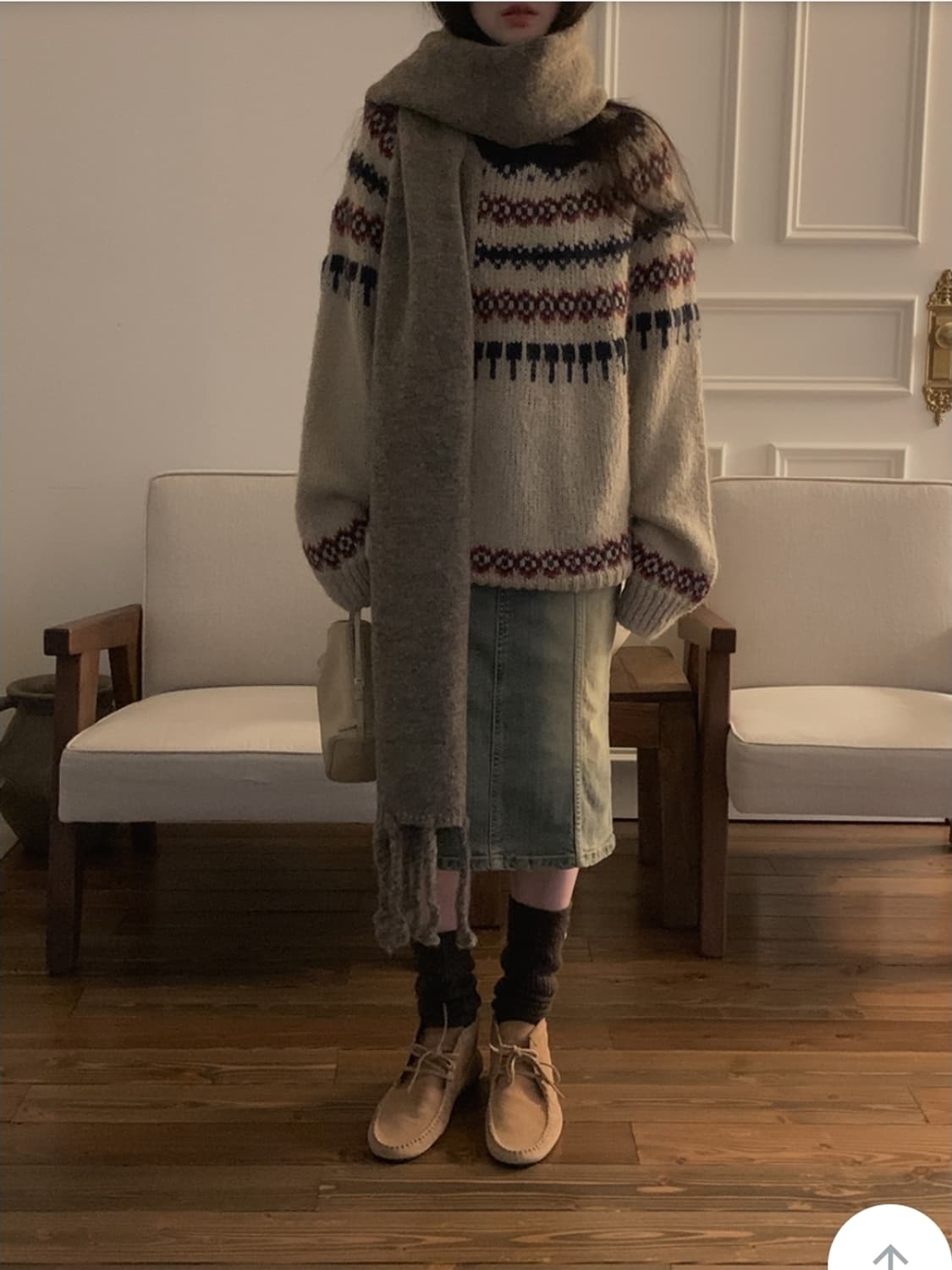 메이비베이비 빈티지 노르딕 크리스마스 니트 상품이미지6