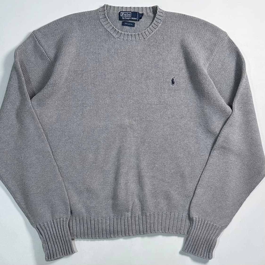 폴로 랄프로렌 그레이 코튼 니트  상품이미지1