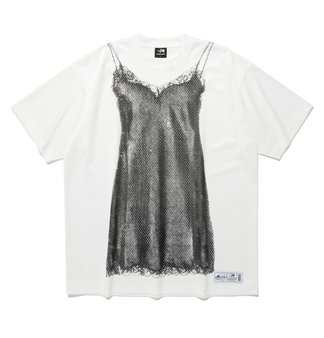 나고클 slip dress mesh big big 메쉬반팔티 상품이미지1
