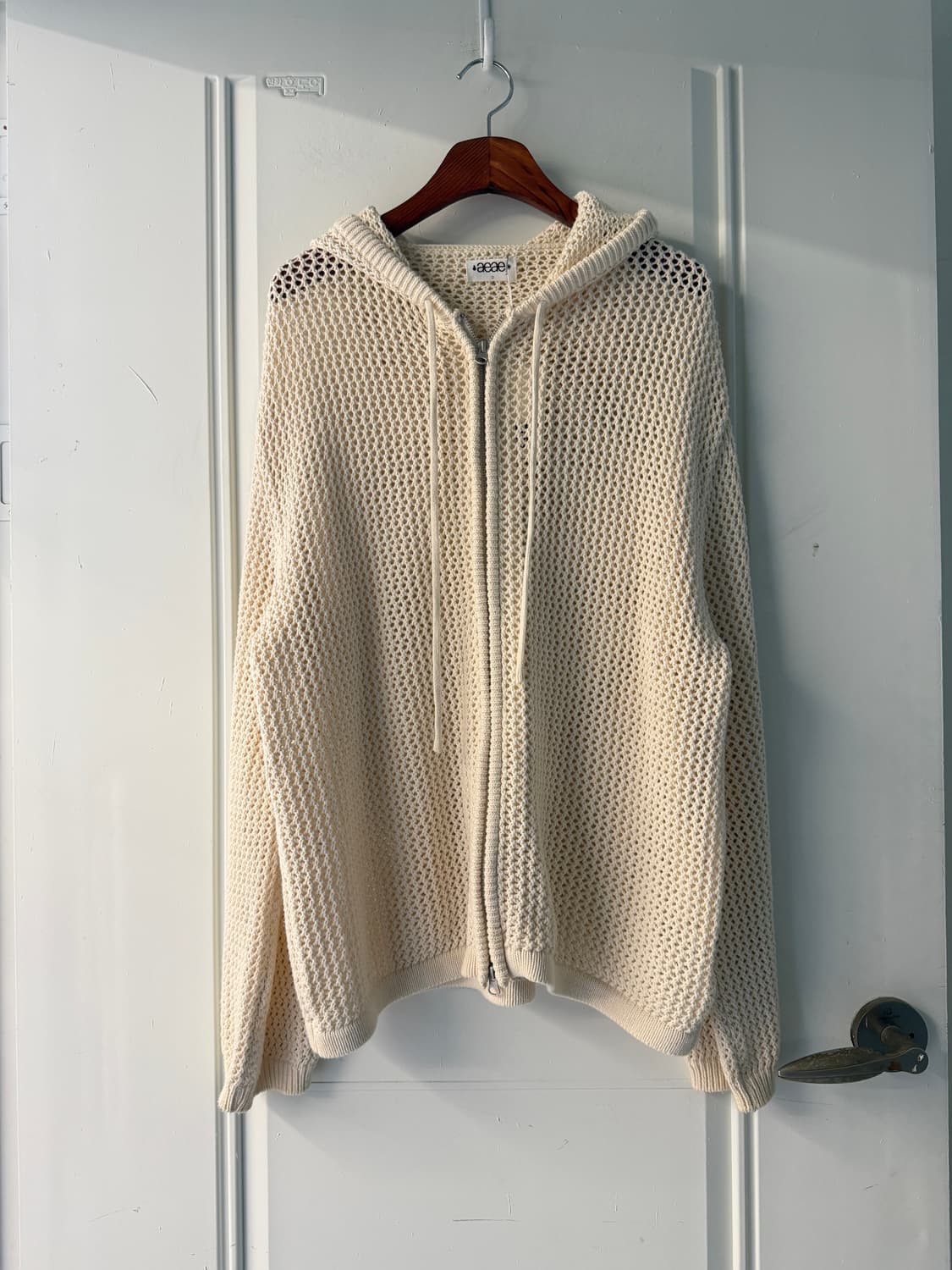 aeae 메쉬 니트 후드집업  상품이미지1