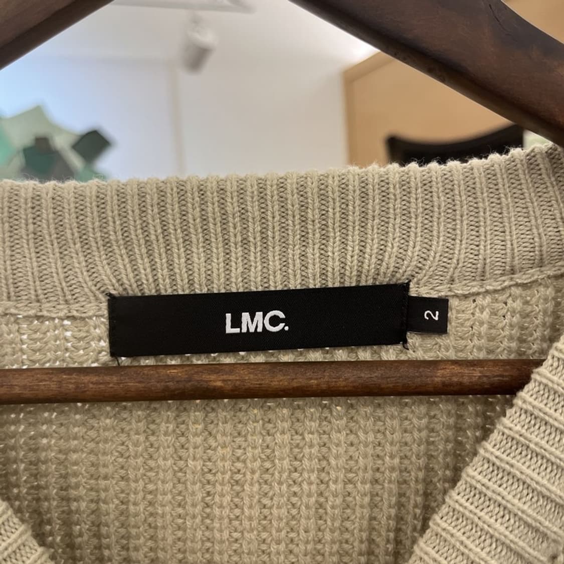 LMC 캐주얼 스트릿 펑크 루즈핏 빅로고 뜨개 니트 2 C10941 상품이미지5