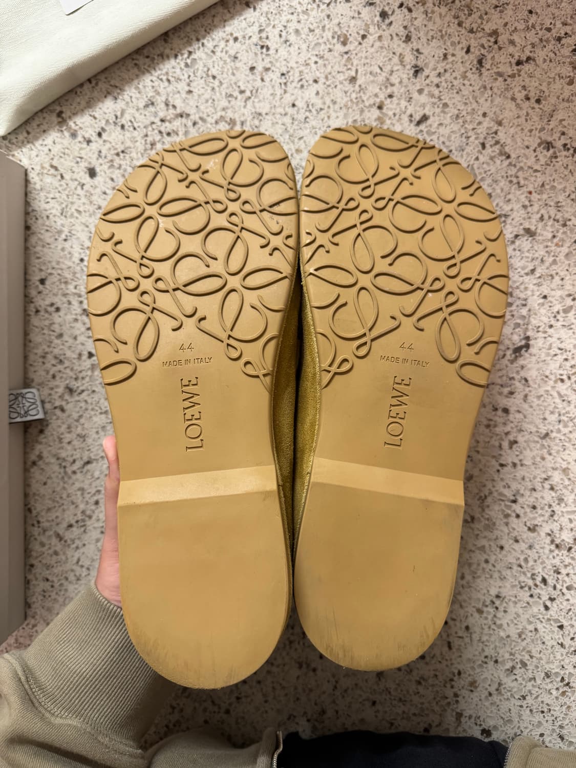 로에베 브라운 스웨이드 보트슈즈 44 상품이미지4