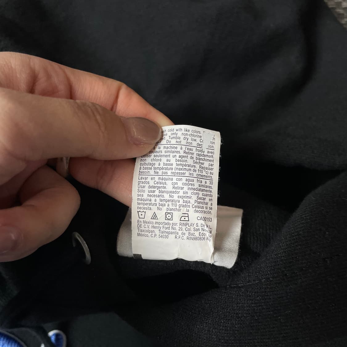 챔피온 리버스위브 빅로고 블랙 후드티 S 상품이미지6