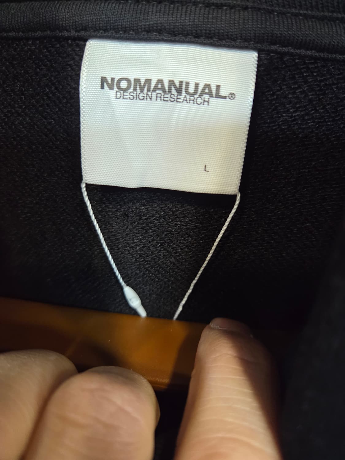 노매뉴얼 n.r 후드티 L 상품이미지3