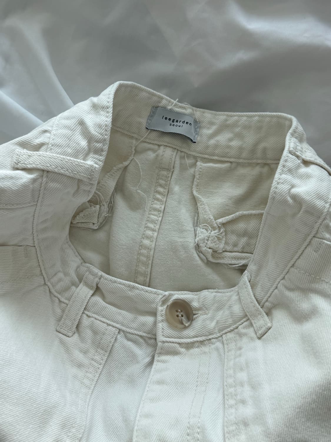 리가든 아이보리 스트레이트 팬츠 상품이미지3