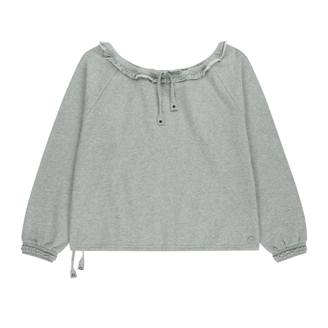 코이세이오 드로우스트링 롱슬리브 멜란지그레이 1사이즈 상품이미지1