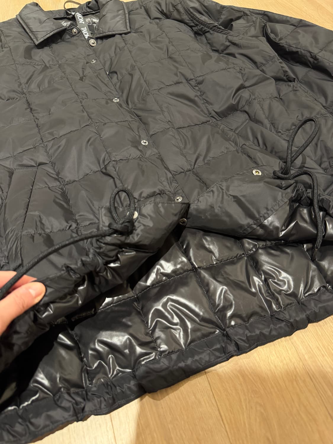 타이온 / Taion 경량 다운 코치 자켓_블랙 3XL 상품이미지5