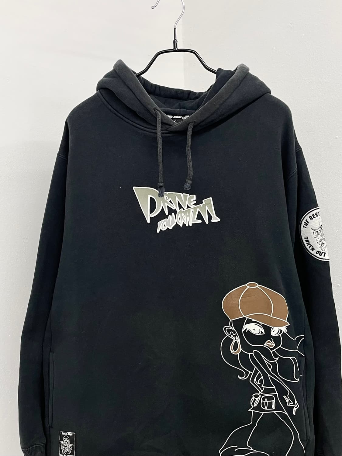 sugar angel 올드스쿨 프린팅 힙합 후드티 상품이미지8