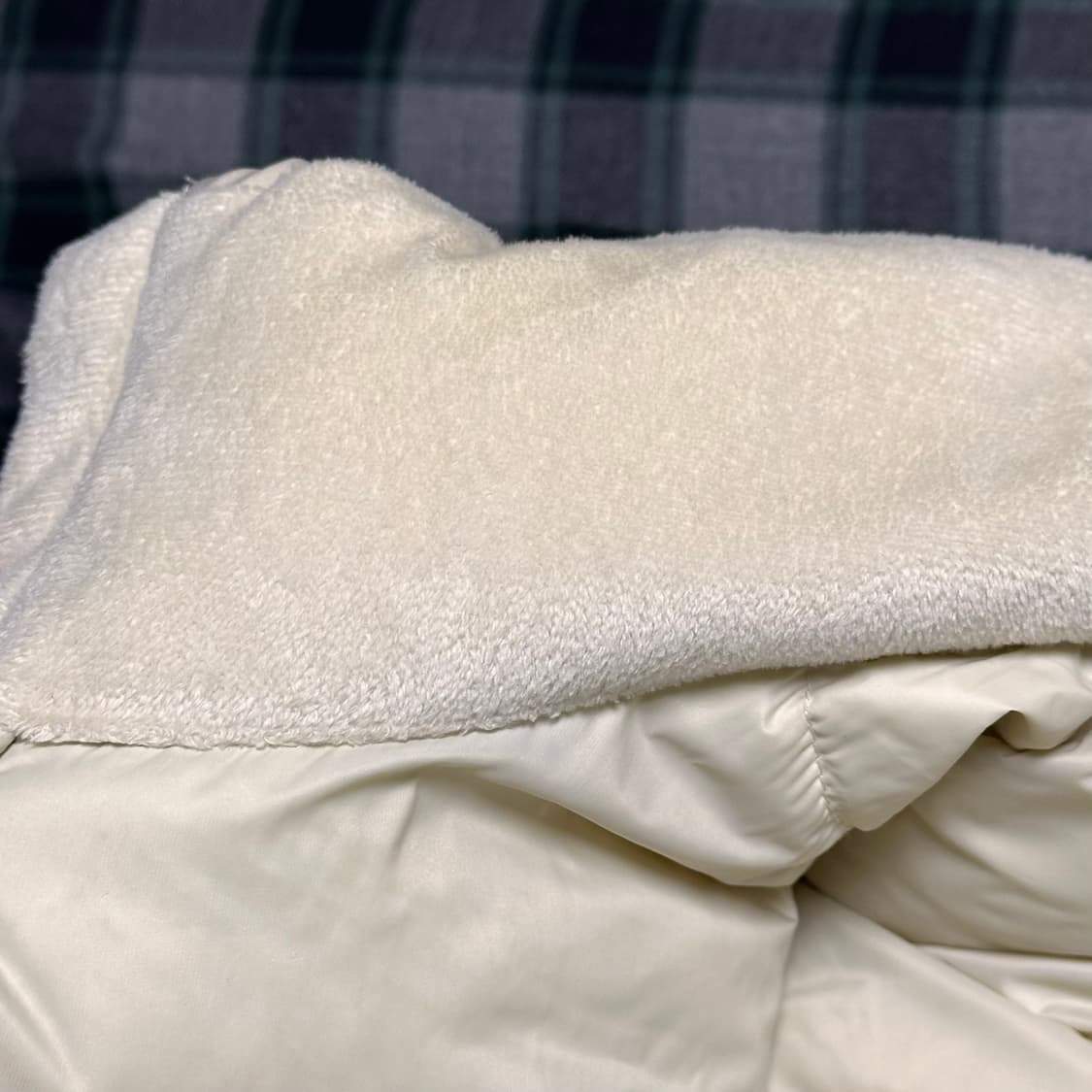 노스페이스 화이트 라벨 노벨티 눕시 다운 자켓 크림 베이지 M 상품이미지9