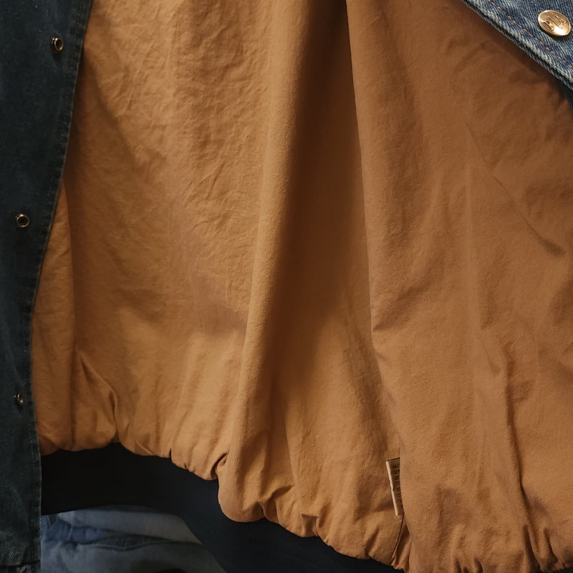 90s 빈티지 데님 바시티 자켓 블루종 봄버자켓 빅사이즈 2xl 상품이미지8