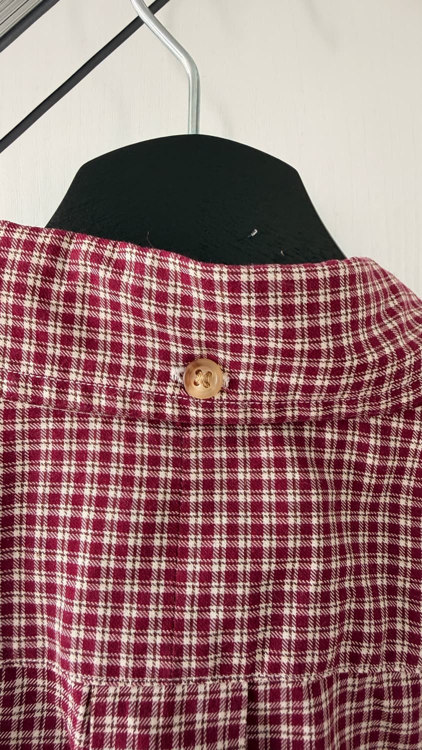 랄프로렌 체크 셔츠 긴팔 버건디 상품이미지8