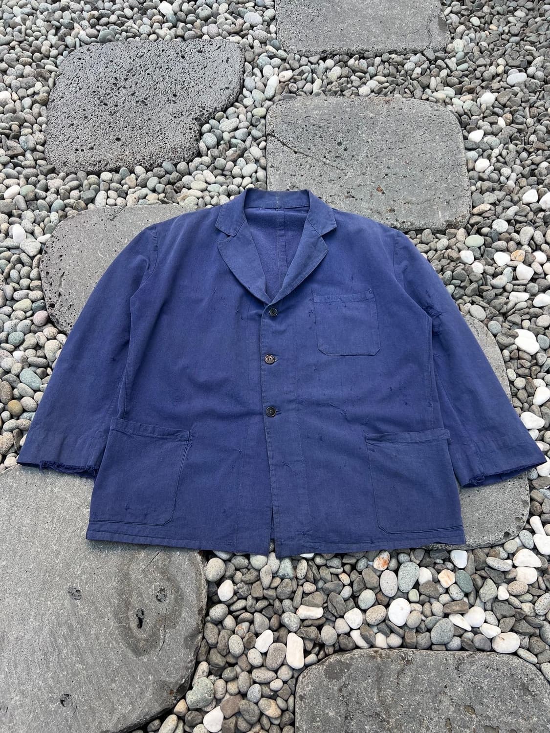 OLD VINTAGE FADED DISTRESSED 프렌치워크자켓 상품이미지1