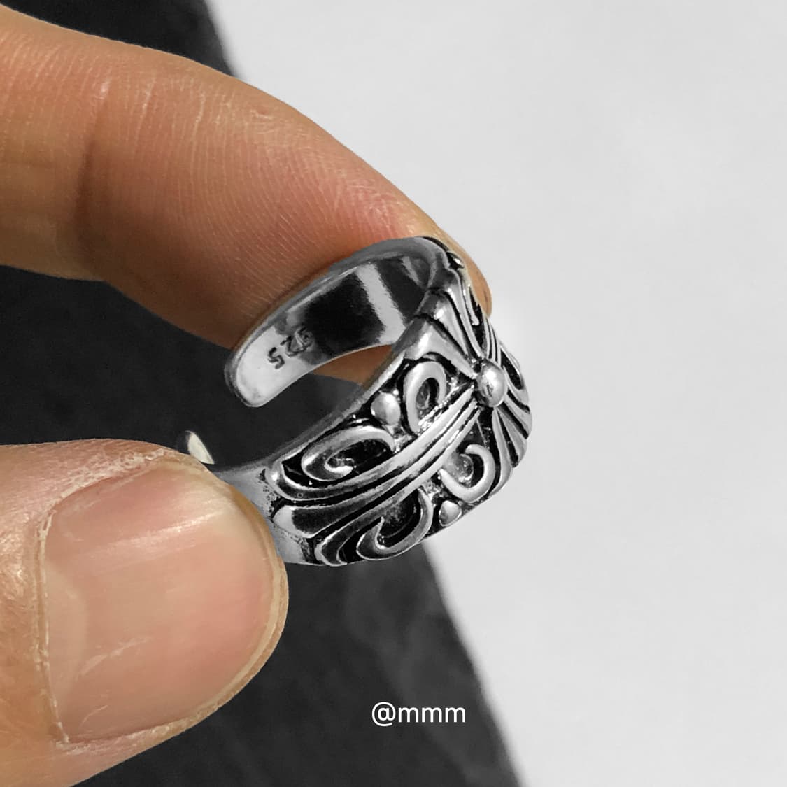 오픈링 크롬 반지 상품이미지6