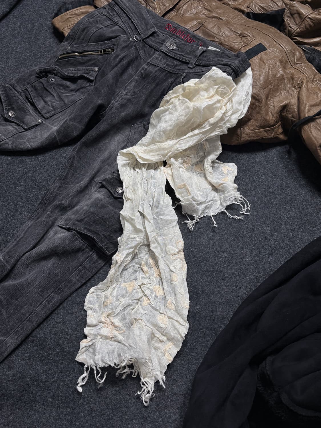 Vintage y2k punk grunge muffler 상품이미지2