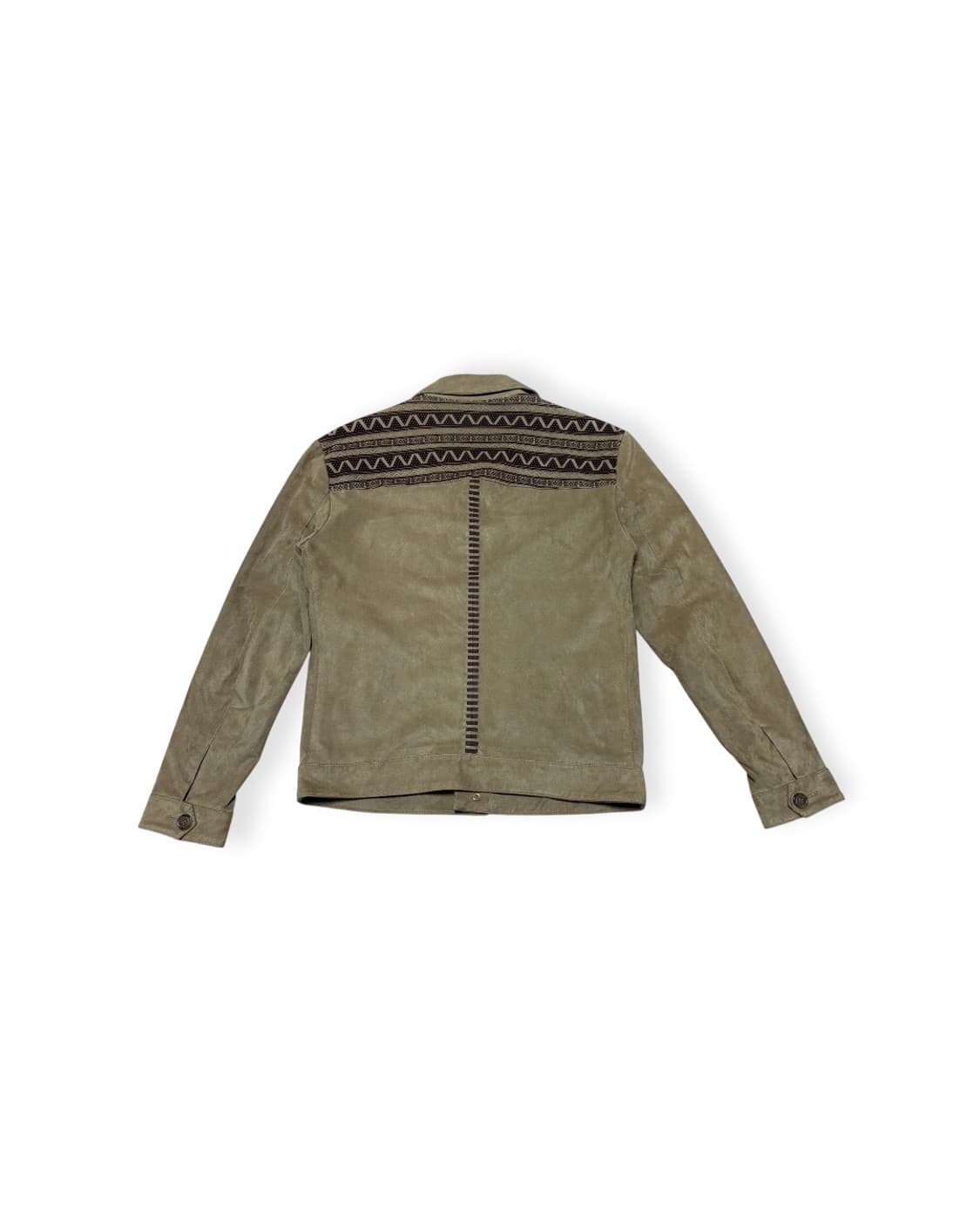 Zara Man Ethnic Pattern Suede Jacket 상품이미지3