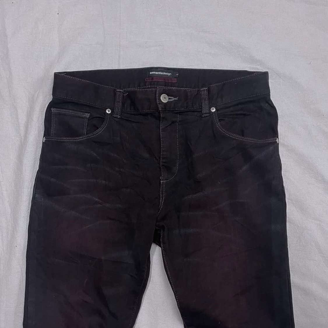 Semantic Design wine washing jeans 상품이미지3