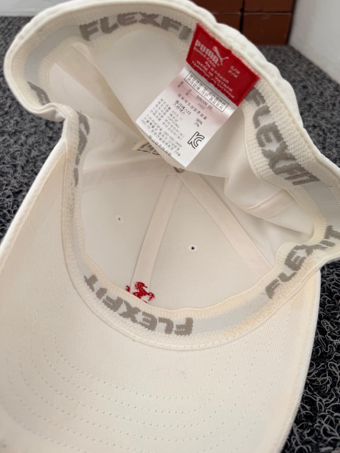 [Puma x Ferrari] 빈티지 화이트 레이싱 캡 (Official 상품이미지6