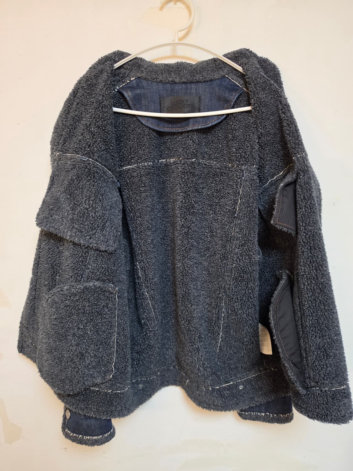 Lucky Chouette 양털 데님 자켓 FREE 상품이미지4
