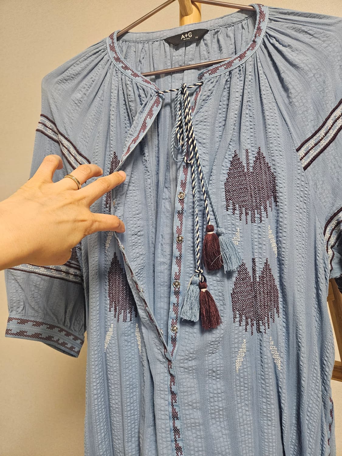 A+G 에스닉 자수 롱 원피스 상품이미지10