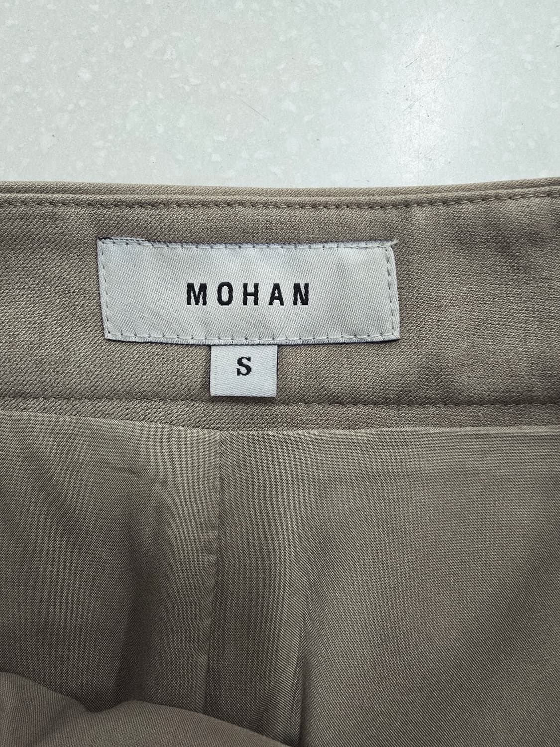 mohan 베이지 플리츠 롱 스커트S 상품이미지7