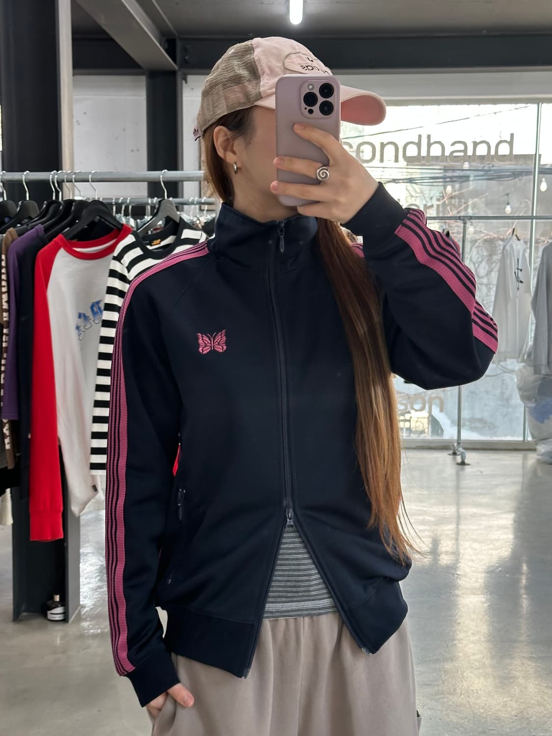 니들스 버터플라이 투웨이 트랙자켓 져지  상품이미지2