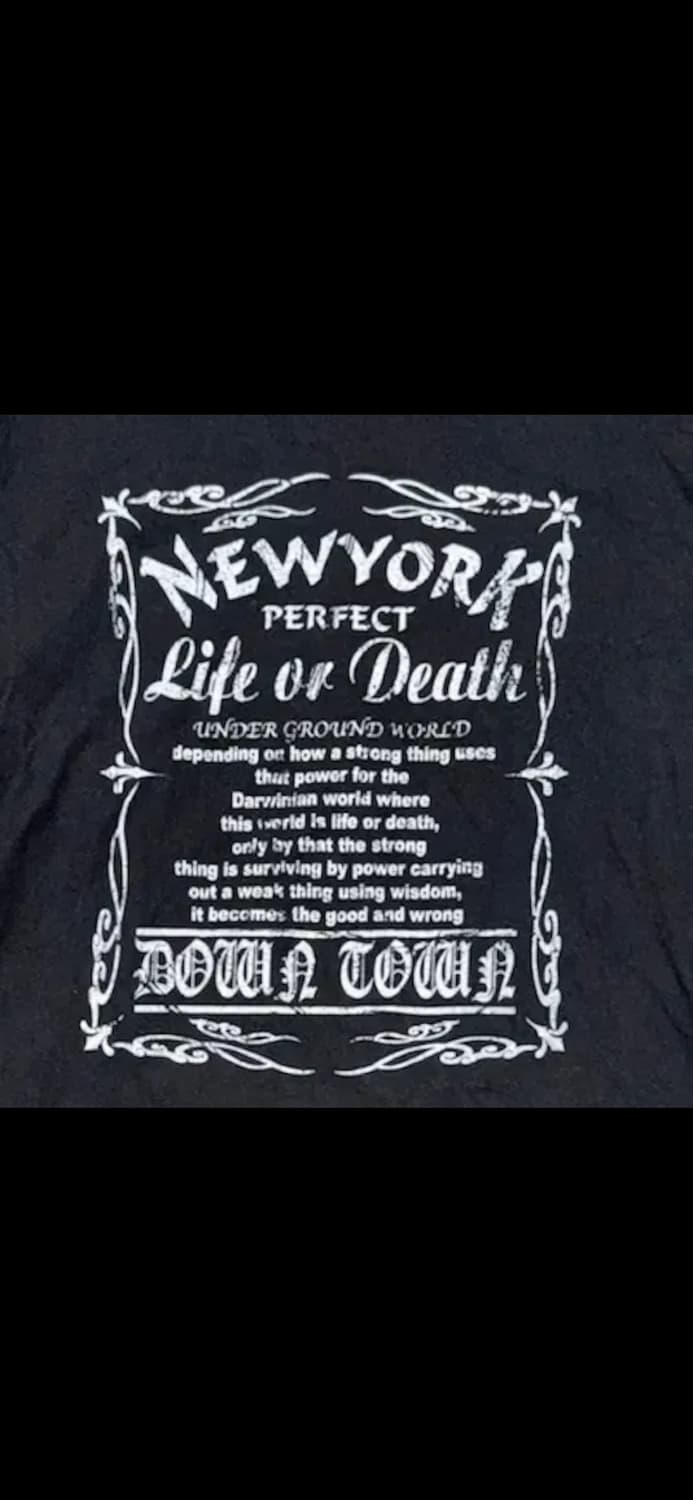 T-261 JPN NC STYLE 블랙 프린팅 긴팔티셔츠 L 상품이미지3