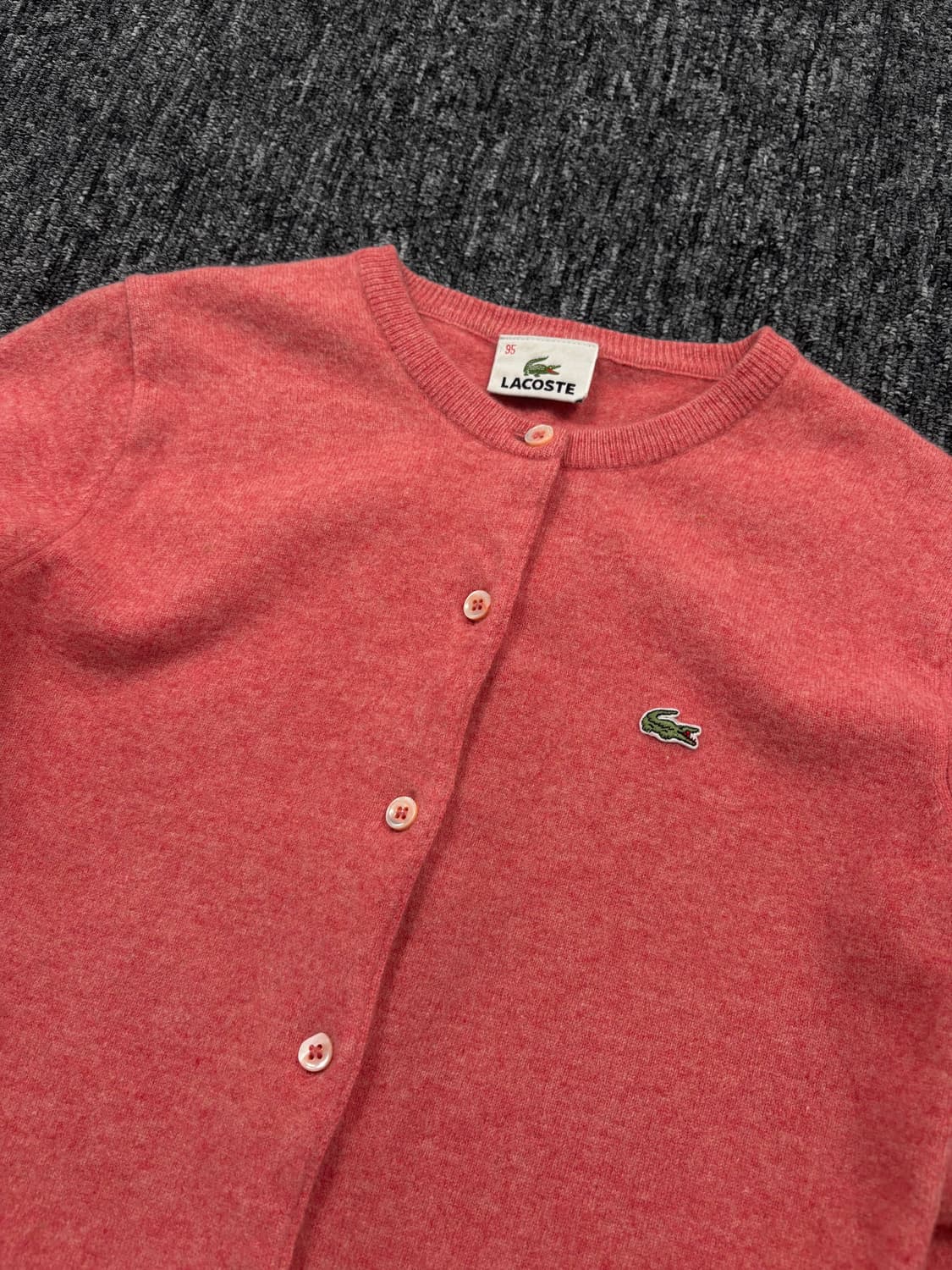 라코스테 핑크 울 가디건 상품이미지4