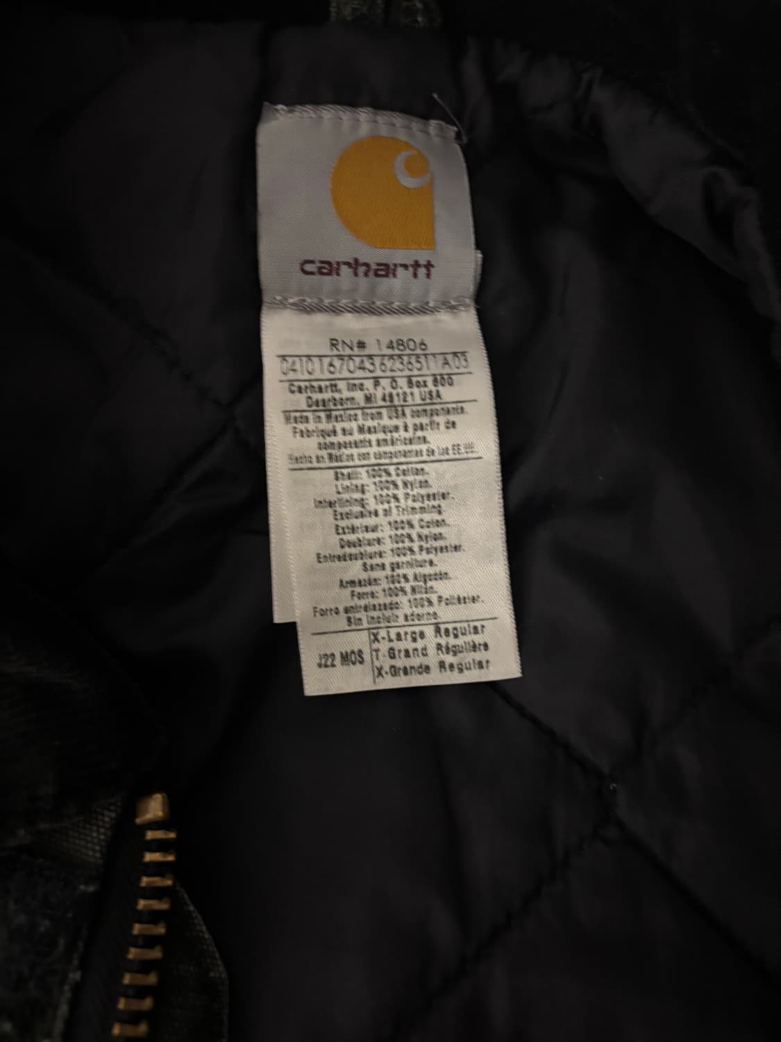칼하트 디트로이트 j22 mos XL 상품이미지2