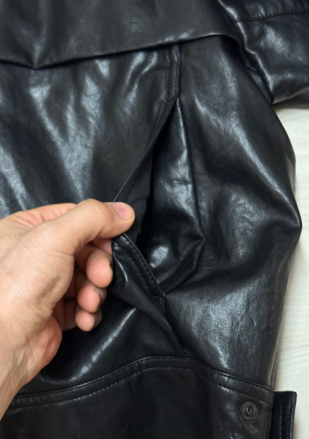 TIME 옴므 레더 자켓 (95 M) 사이즈 상품이미지4