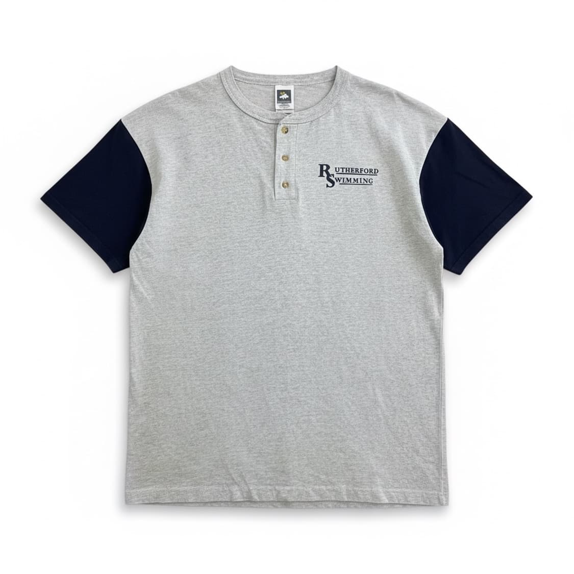 90s USA Cotton Delux 헨리넥 티셔츠 xl 상품이미지1