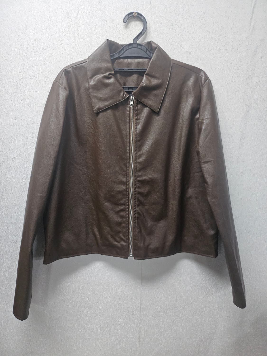 브라운 크롭집업자켓  f 상품이미지1