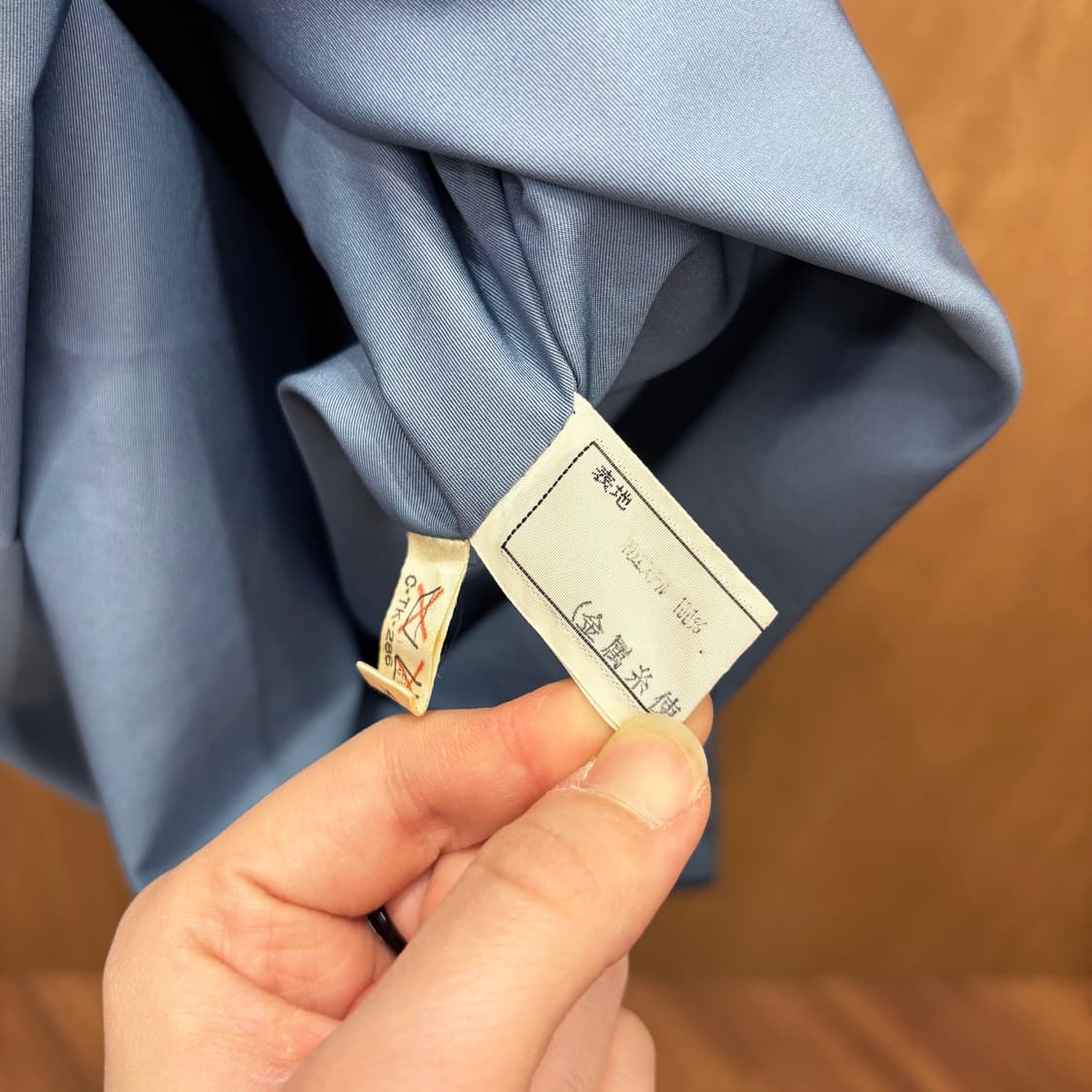 크리스찬 디올 프레타포르테 싱글 롱코트 숄더 퍼프 스티치 디테일 블루 상품이미지7