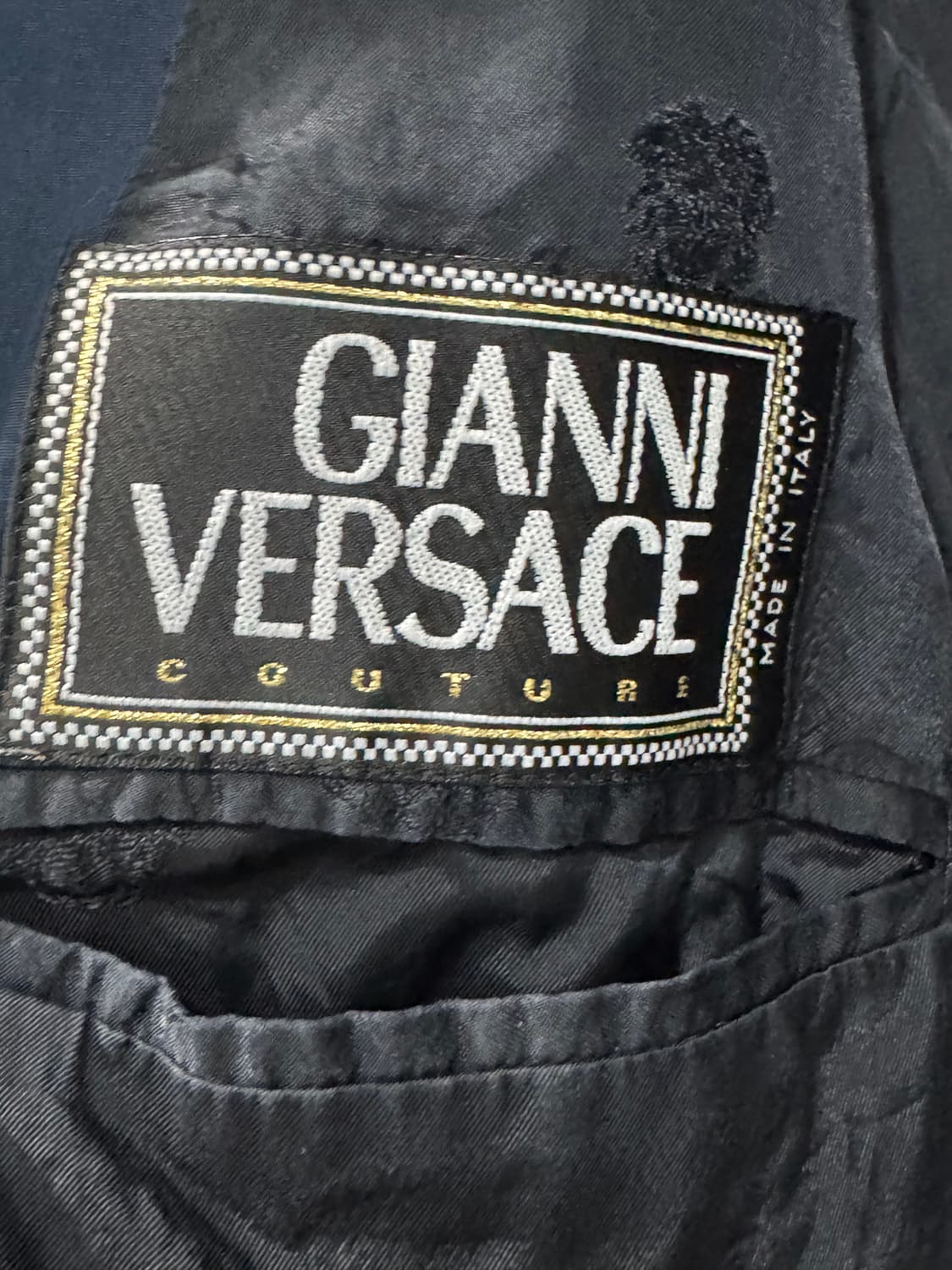 베르사체 네이비 크롭 자켓 50 상품이미지4