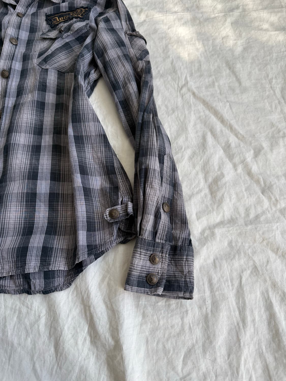 락시크 펑크 체크 셔츠 상품이미지6