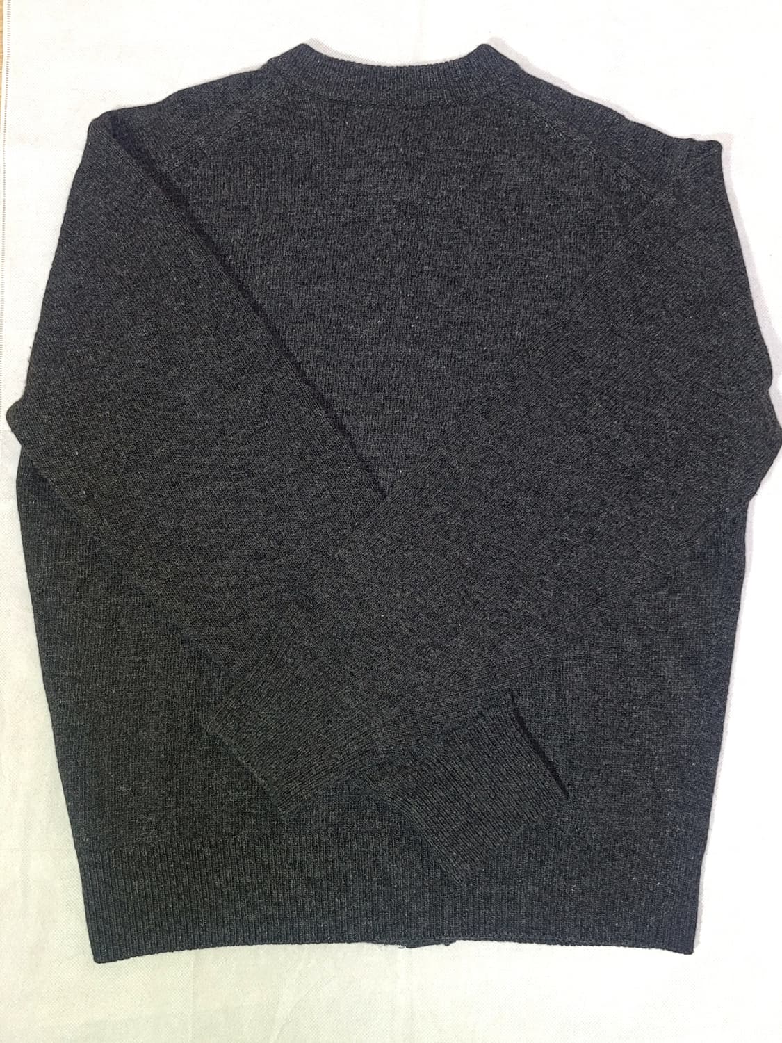 유니온블루 솔리드 크롭 가디건 차콜 M 상품이미지3